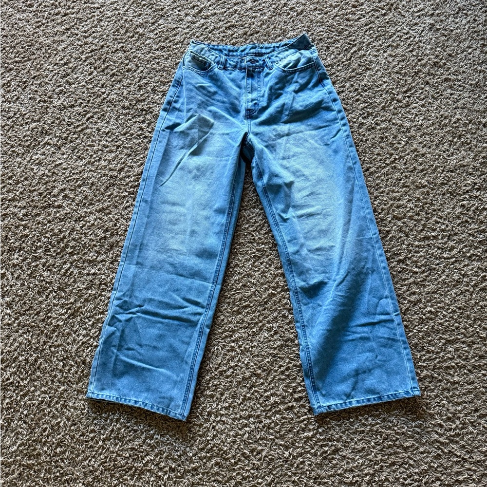 Women’s High Rise Baggy Deadstock Denim Jeans Size Large 8/10